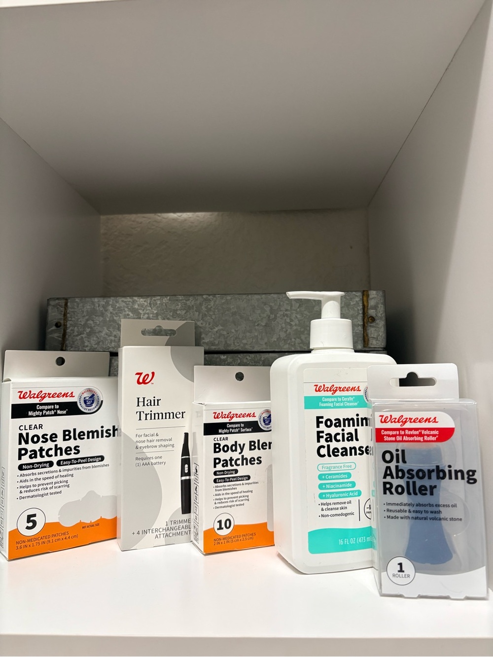 Walgreens Foaming Facial Cleanser — White Pump Bottle for Acne-Prone Skin